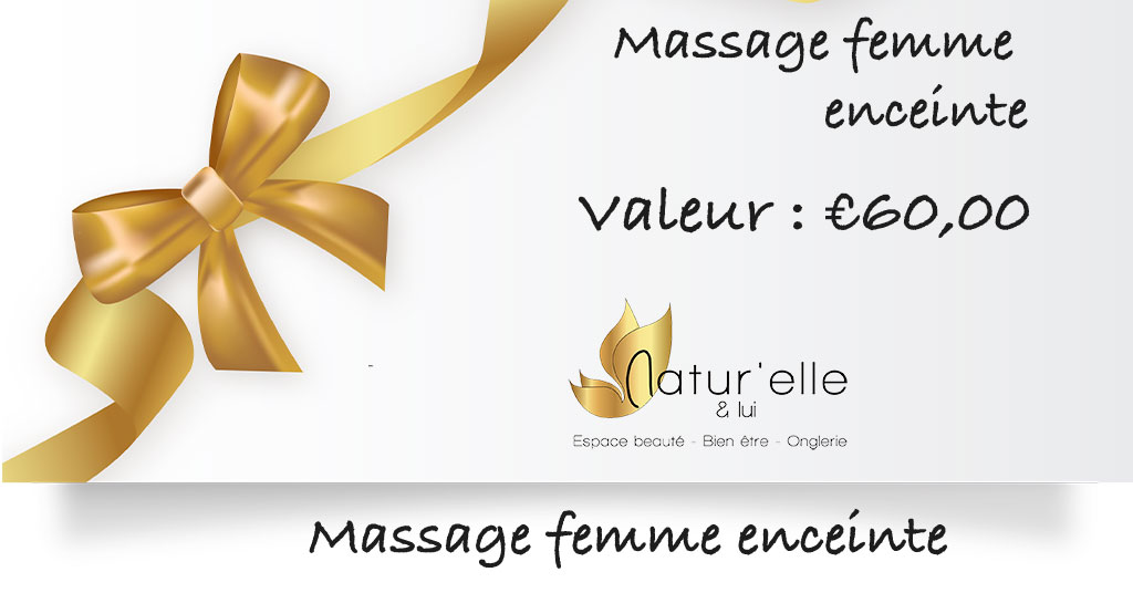 Carte cadeau massage femme enceinte - Céline Hardy